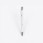 TODAY MERCH premium white ballpoint pen with silver clip and accents, ideal for professionals and corporate gifts. - Blanc